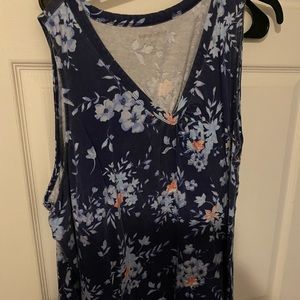 2 floral tanks